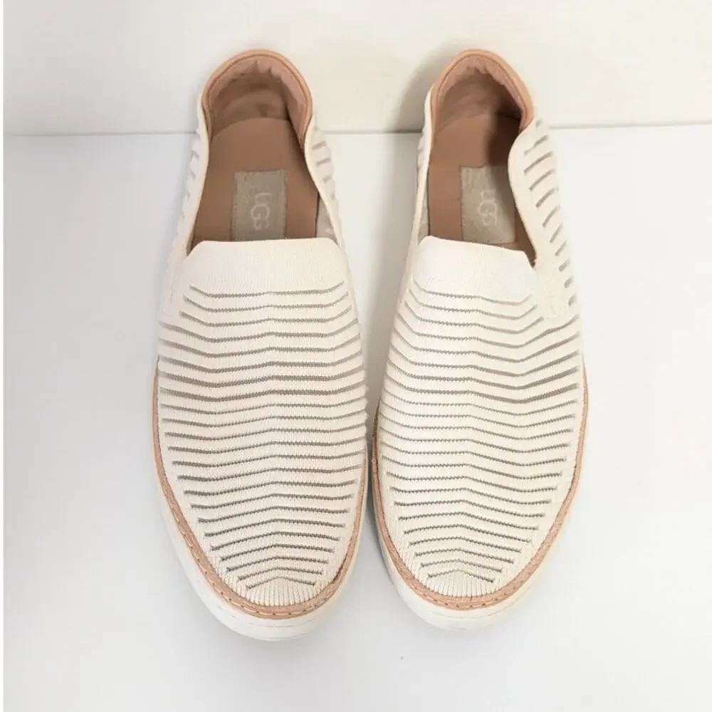 UGG Sammy Breeze Slippers 1109533 Womens 9 White Alameda Low Top